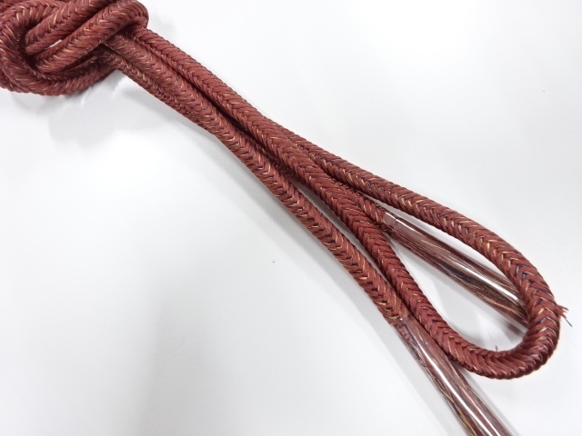 JAPANESE KIMONO / UNUSED HAND-TIED OBIJIME
